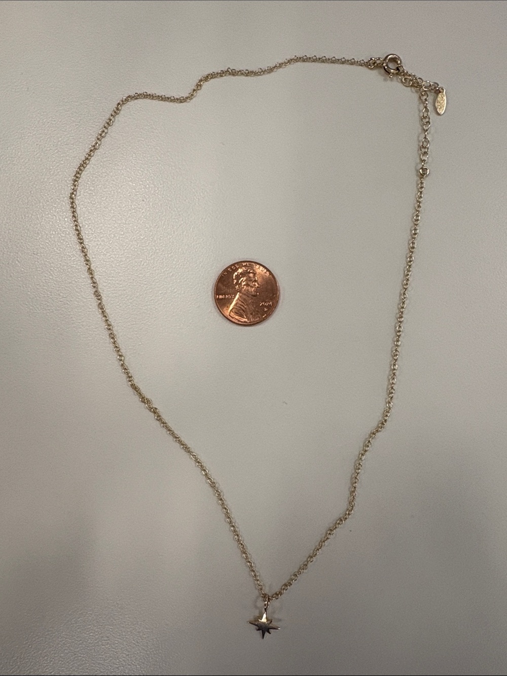 Minimal Gold Star Pendant Necklace for Women